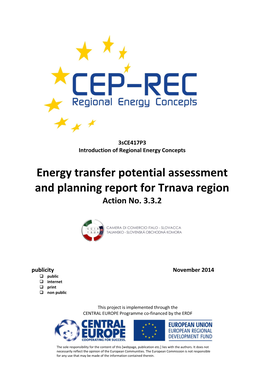 Energy Transfer Potential Assessment and Planning Report for Trnava Region Action No