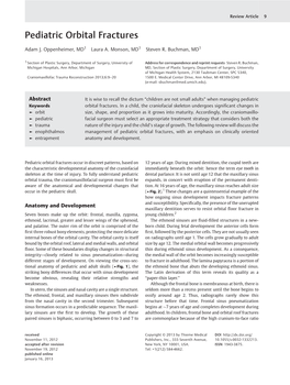 Pediatric Orbital Fractures