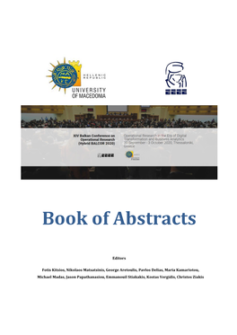 Book of Abstracts