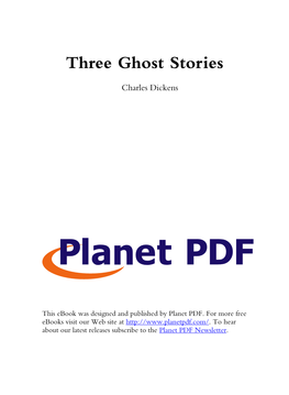 Three Ghost Stories