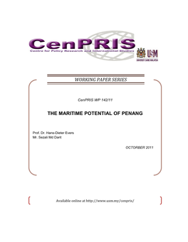 The Maritime Potential of Penang