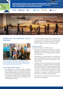 Pacific Cimate Change Migration and Human Security Programme