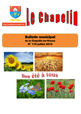 Bulletin Municipal De La Chapelle-Sur-Oreuse N° 119 Juillet 2019