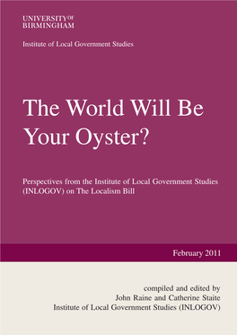 The World Will Be Your Oyster?