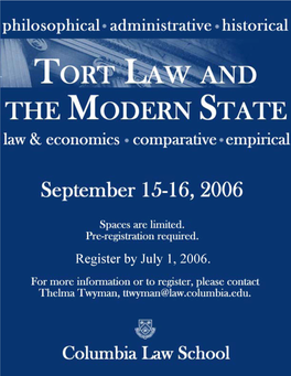 Announcements of a Torts Conference