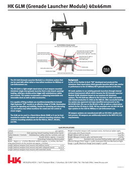 HK GLM (Grenade Launcher Module) 40X46mm