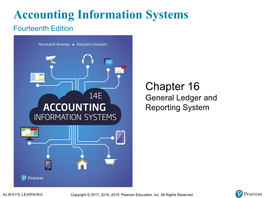 General Ledger and Reporting System Process