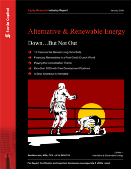 Alternative & Renewable Energy