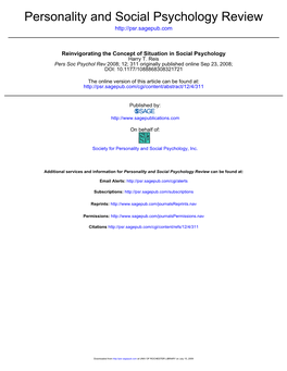 Personality and Social Psychology Review