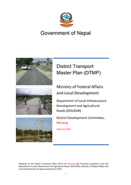 District Transport Master Plan (DTMP)