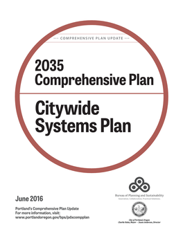 Citywide Systems Plan
