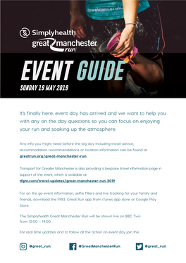 Event Guide Sunday 19 May 2019
