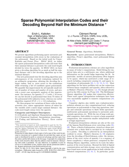 Sparse Polynomial Interpolation Codes and Their Decoding Beyond Half the Minimum Distance *