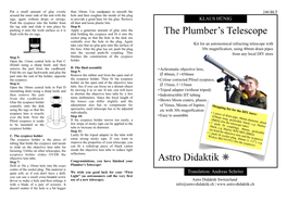The Plumbers Telescope-English