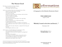 The Nicene Creed