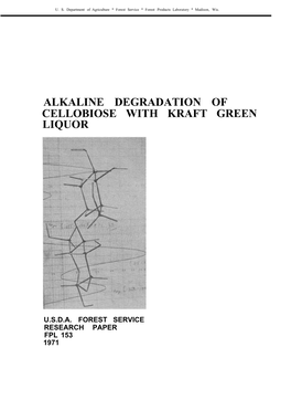 Alkaline Degradation of Cellobiose with Kraft Green Liquor