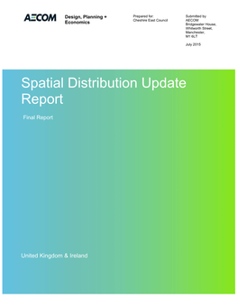 Spatial Distribution Update Report