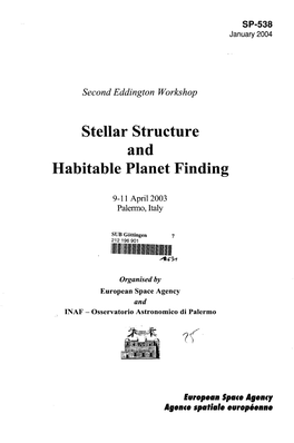 Stellar Structure and Habitable Planet Finding