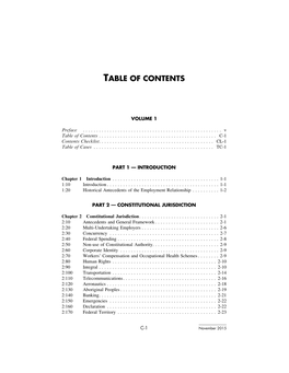 Table of Contents