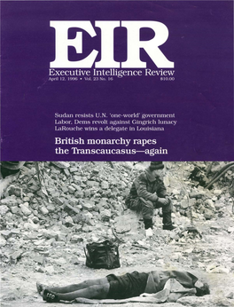 Executive Intelligence Review, Volume 23, Number 16, April 12