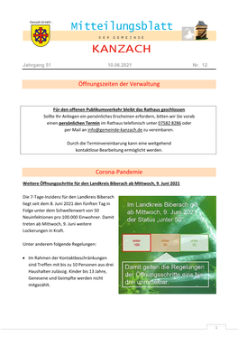 Öffnungszeiten Der Verwaltung Corona-Pandemie