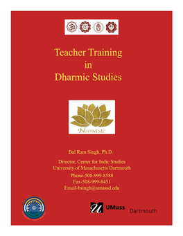 Teacher Training in Dharmic Studies