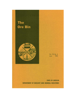 Ore Bin / Oregon Geology Magazine / Journal