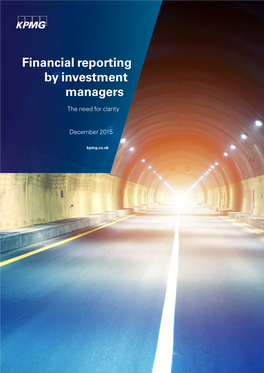 Financial Reporting by Investment Managers