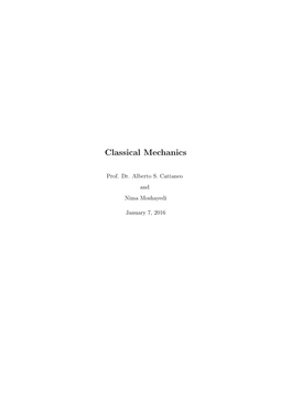 Classical Mechanics