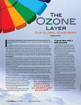 The Ozone Layer Our Global Sunscreen by Mike Carlowicz