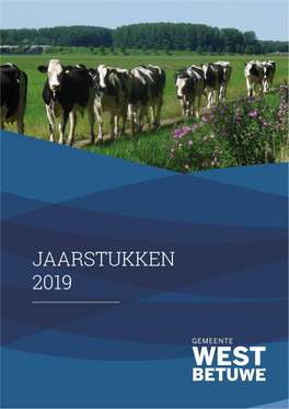 Jaarstukken West Betuwe 2019 1 Inhoudsopgave Jaarstukken 2019