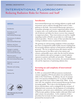 Interventional Fluoroscopy Reducing Radiation Risks for Patients and Staff