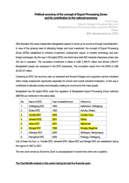 Political Economy of the Concept of Export Processing Zones and Its Contribution to the National Economy