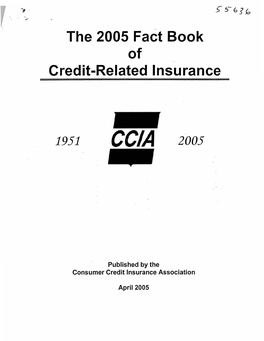 2005 Fact Book of Credit-Related Insurance