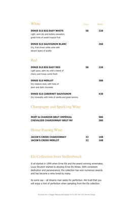 Beverage Menu