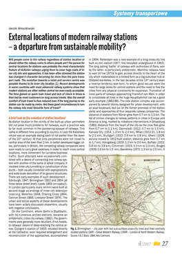 External Locations of Modern Railway Stations – a Departure from Sustainable Mobility?