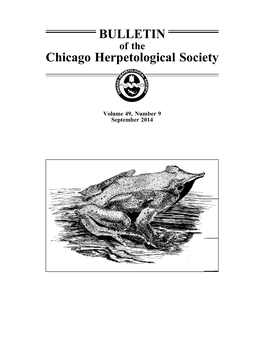 BULLETIN Chicago Herpetological Society