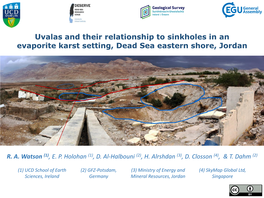 Uvalas and Their Relationship to Sinkholes in an Evaporite Karst Setting, Dead Sea Eastern Shore, Jordan