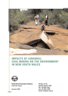 Impacts of Longwall Coal Mining on the Environment in New South Wales