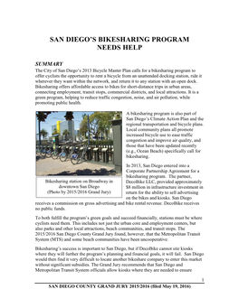 San Diego's Bikesharing Program Needs Help