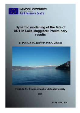 Dynamic Modelling of the Fate of DDT in Lake Maggiore: Preliminary Results