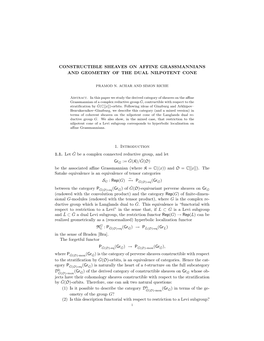 Constructible Sheaves on Affine Grassmannians and Geometry of the Dual Nilpotent Cone