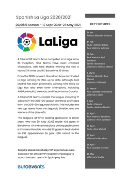 Spanish La Liga 2020/2021