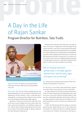 A Day in the Life of Rajan Sankar