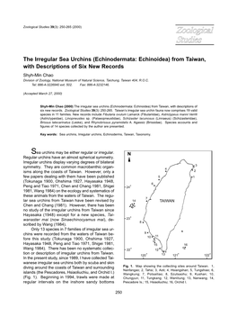 The Irregular Sea Urchins (Echinodermata: Echinoidea)