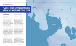 Plastics Waste Management in the Manila Bay Watershed