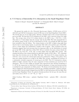 A FUSE Survey of Interstellar O VI Absorption in the Small Magellanic