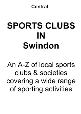 SPORTS CLUBS in Swindon