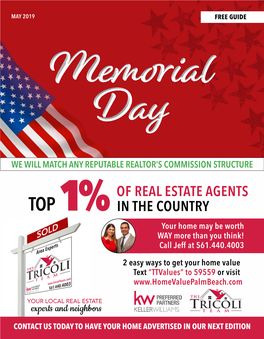 MAY 2019 FREE GUIDE Memorial Day