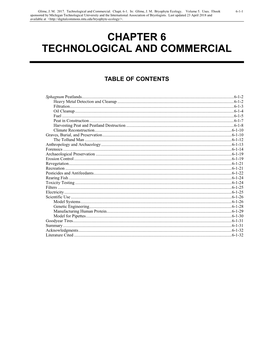 Volume 5, Chapter 6: Technological and Commercial